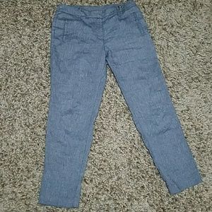 Anne Klein Navy blue washed dress pants